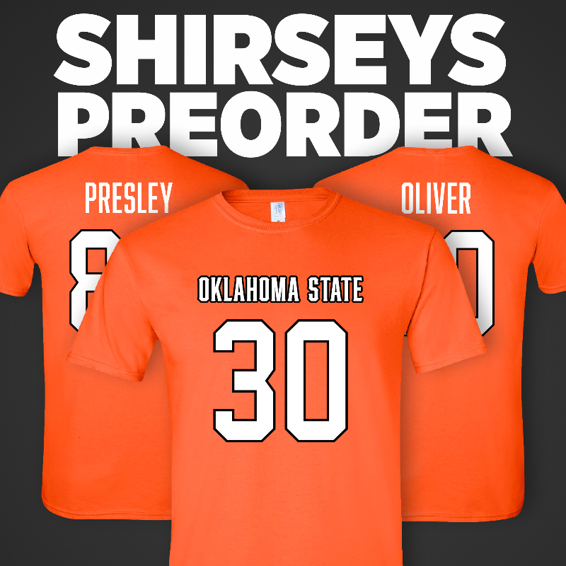 OSUAthletics's tweet photo. Make sure you preorder your @CowboyFB shirsey before the deadline on July 17!