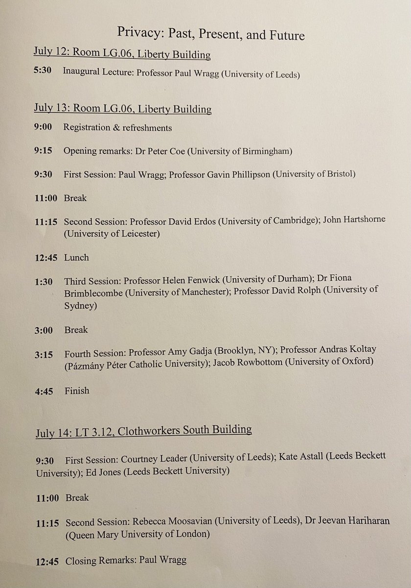 Kate_Astall's tweet photo. Amazing to have been part of such an inspiring conference! Thank you @paulwragg78 for inviting me and to @pcoelaw @dkrolph @DavidErdos @courtney_leader (and others for their fantastic papers) @Law_Leeds https://t.co/NxpWPSnVXk