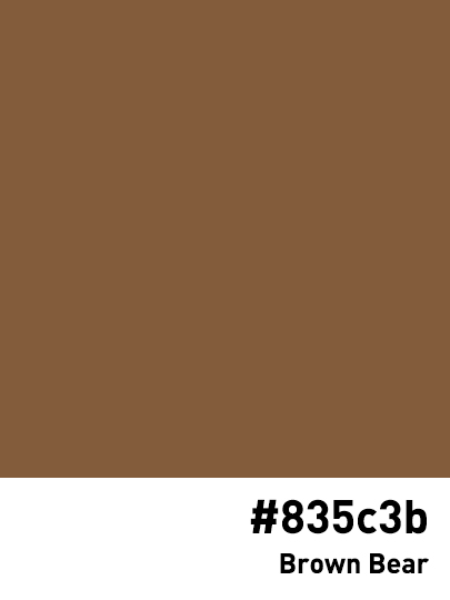 CodesColor's tweet image. #835c3b #brownbear.jpg