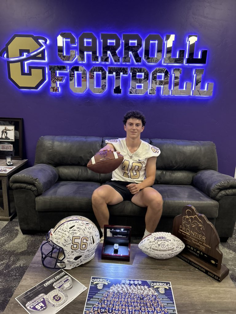 CooperC2024's tweet image. Huge thanks to @CoachPfanny and @CoachTPurcell for the awesome visit at Carroll College!