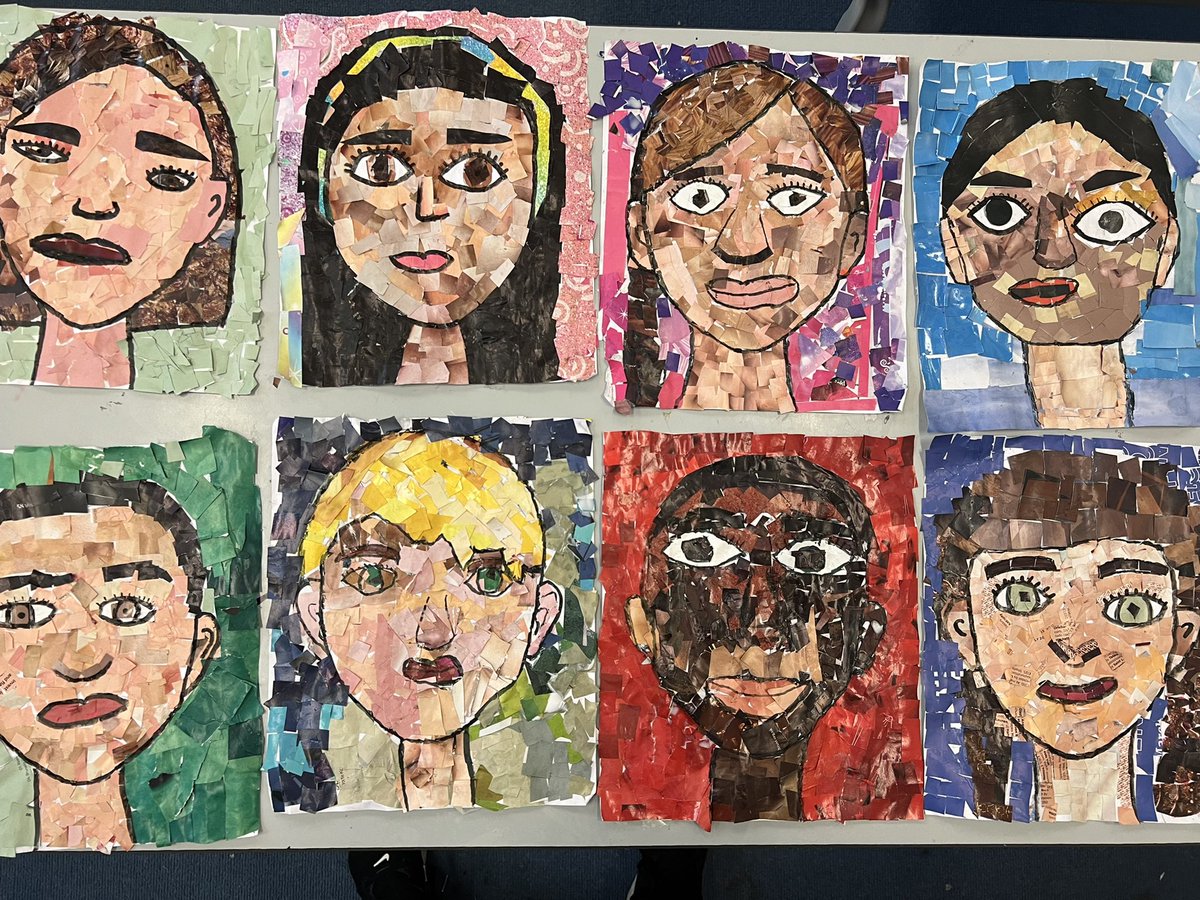 ThamesideSch's tweet photo. Look at some of YFM’s incredible self-portrait collages! #Arttps #NoLimits https://t.co/7r8DnUYh3v