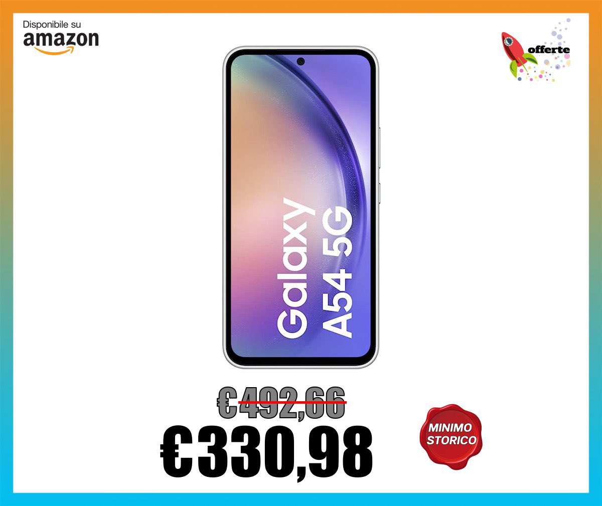DailyOfferte's tweet photo. ⁣👉 https://t.co/tds3SrmABU 👈
📱 SAMSUNG A54 5G 8/128GB DS White EU

📉 MINIMO STORICO

💥 Lo paghi 330,98€
❌ Invece di 492,66€
💰 Sconto del 33% https://t.co/C6Ael7aIVE