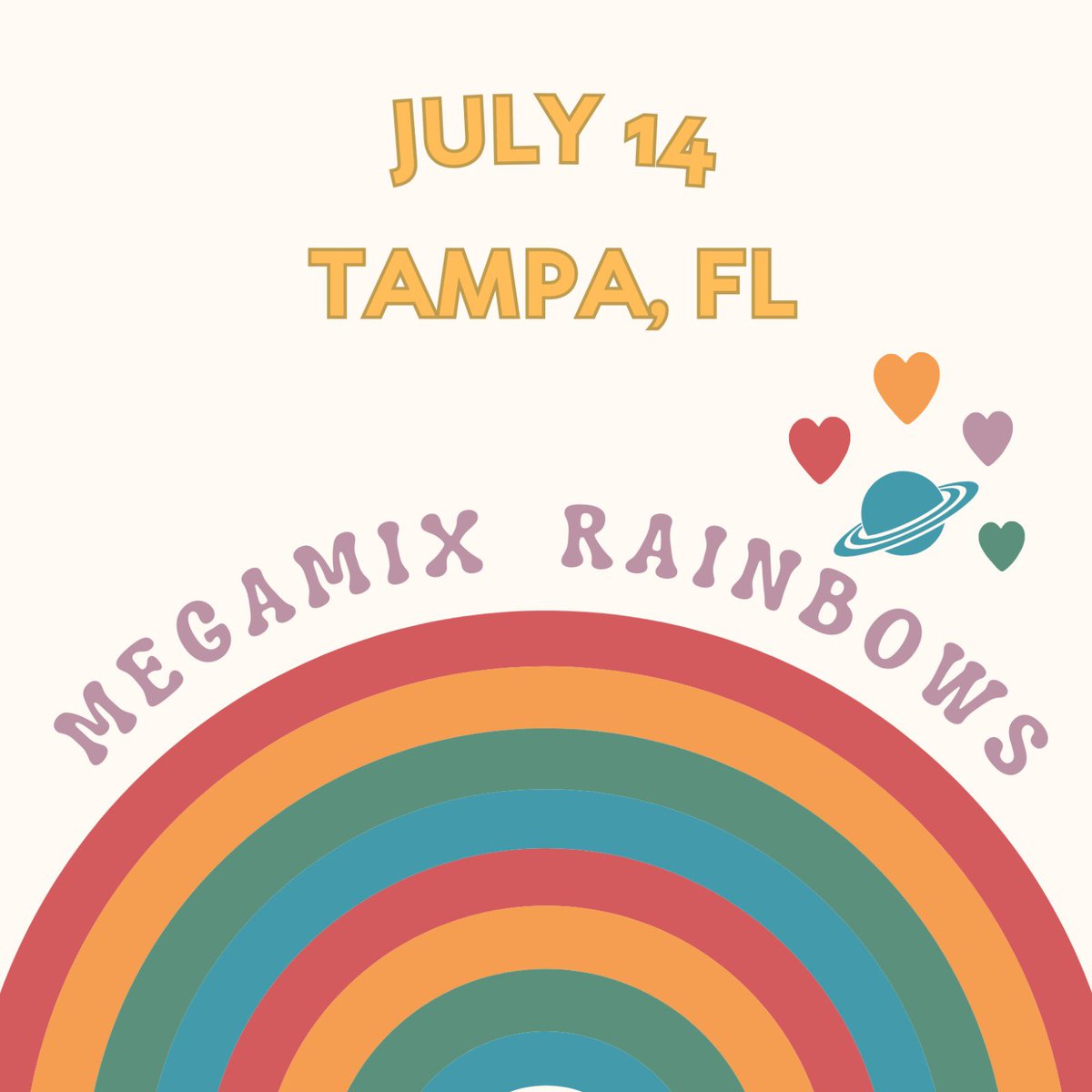 rainbowmegamix's tweet photo. Louis is back on stage for the second night in a row and this time for #FITFWTTampa ! #rainbowmegamix is ready and our volunteer has flags to hand out tonight, but there won’t be enough for everyone. Bring your own if you can and wave them along to All This Time and SIBWAWC! https://t.co/c0PiAG1JuY