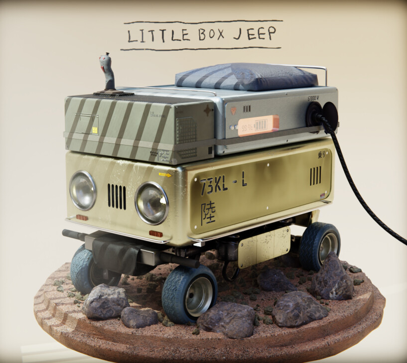 LCbuilds's tweet photo. Hello Everyone! Made a piece based off a concept by @gatring3, fell in love with the cartoony design!

#SubstancePainter #Blender #b3d #Photoshop https://t.co/XieuNgzZDX