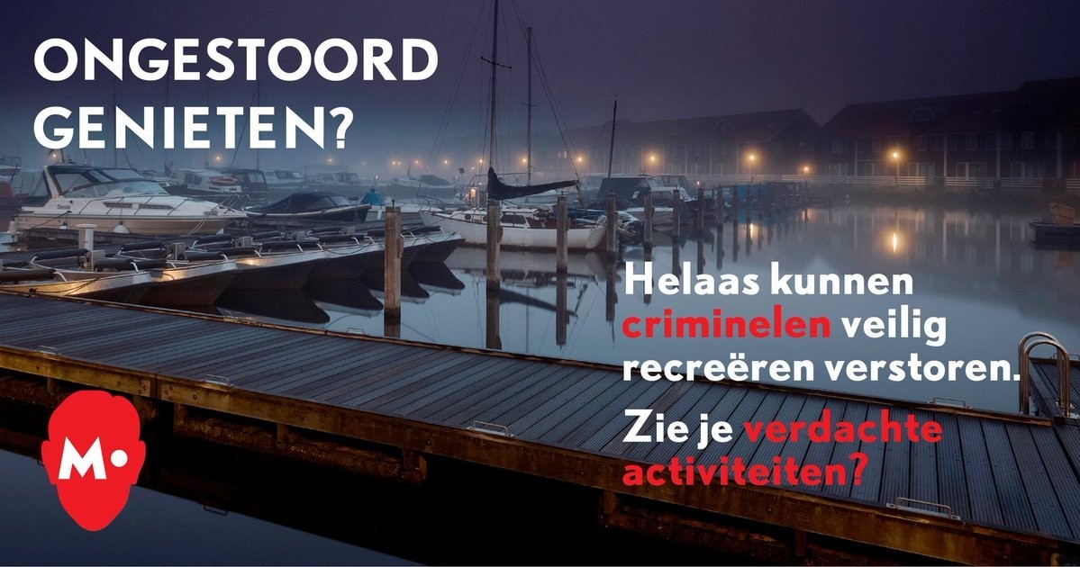 Vakantieparken, campings en jachthavens zijn voor criminelen dé ideale verstopplek met alle ruimte voor bijvoorbeeld drugshandel/ -productie, mensenhandel of opslag van gestolen goederen. Help jij mee om dit tegen te gaan? Meld verdachte signalen via 0800-7000 ☎️