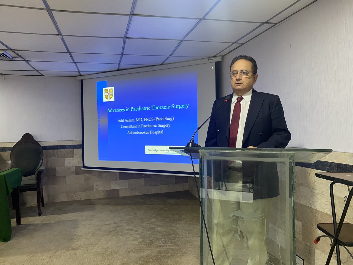 dradilaslam's tweet photo. Went to the University of Child Health Sciences, The Children’s Hospital, Lahore, Pakistan, for a lecture on “Advances in Paediatric Thoracic Surgery”.  It was well received and we are planning long term collaboration. This is one of the largest paediatric hospitals in the world. https://t.co/87MpncuNA5