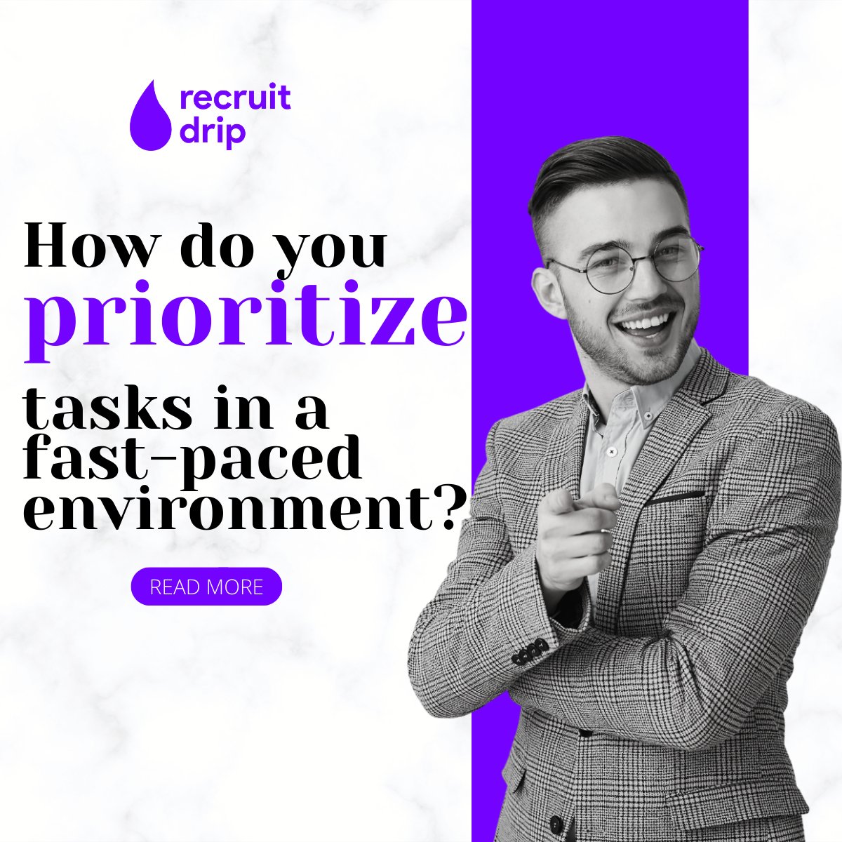recruitdrip's tweet photo. How do you prioritize tasks in a fast-paced environment?

In today's fast-paced professional landscape, prioritizing tasks effectively is crucial for achieving success and maintaining productivity. 

Read more: https://t.co/wreglGok4z https://t.co/k8mEePfNVW