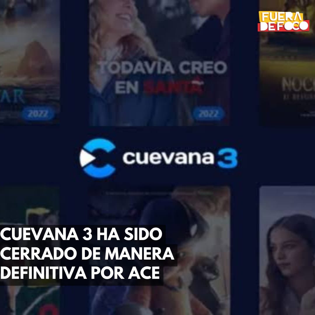 CUEVANA 3 ES CERRADO ✖️  La Alianza para la Creatividad y el Entretenimiento (ACE), conformada por plataformas y productoras, comunicó que ha logrado cerrar de forma definitiva el portal de piratería #Cuevana3, el sitio de reproducción ilegal más grande de Latinoamérica