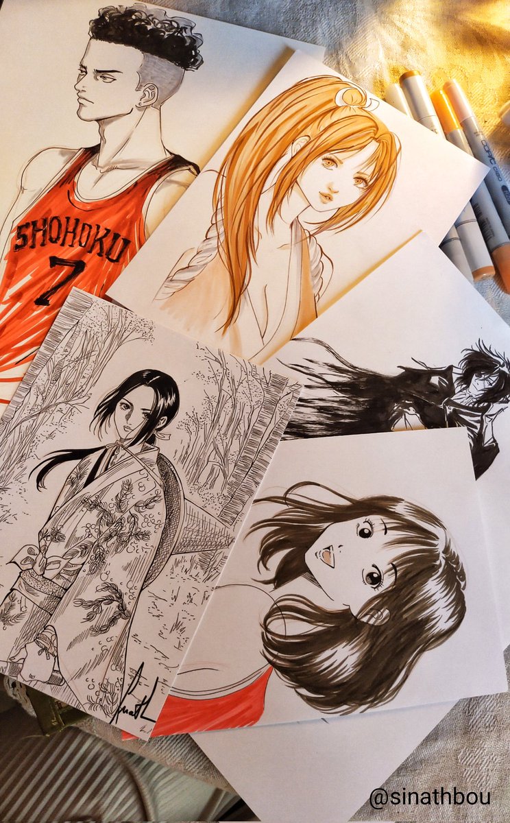 Le petit échauffement avant la Japan Expo demain ( samedi 15 et dimanche 16 juillet) HALL 5A - stand C194 de <a href="/COPIC_Official/">コピック公式_Copic Official</a>
Souhaitez-moi une bonne nuit.
Bisou