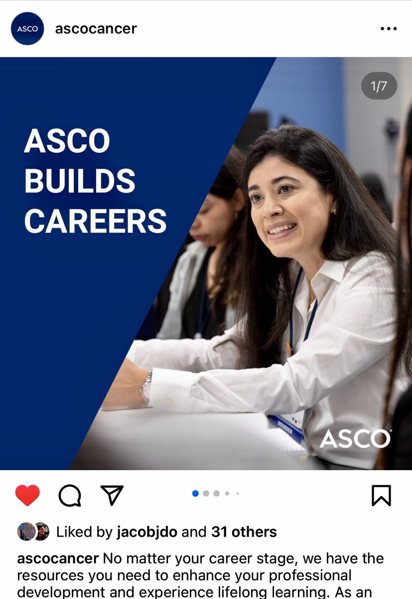 Thank you @ASCO for featuring my photo in your Instagram feed! I truly enjoyed connecting with students, residents and fellows at @ASCOTECAG lounge #ASCO23