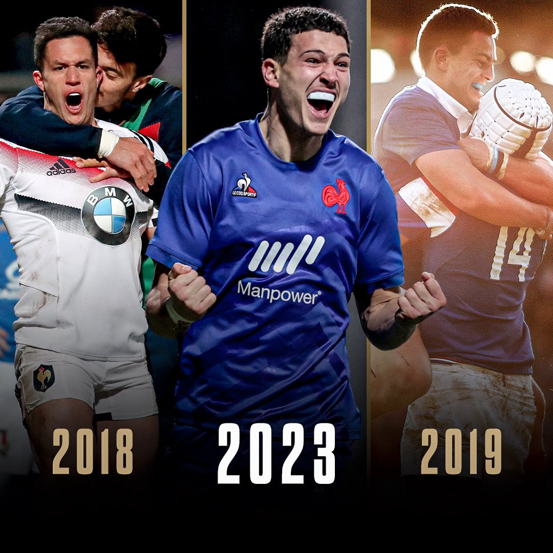 3e titre mondial consécutif ⭐️⭐️⭐️

Félicitations <a href="/FranceRugby/">France Rugby</a> 🇫🇷

#SixNations | #WorldRugbyU20s
