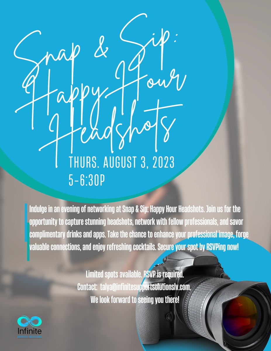#JoinUs #FridayFeeling #fridaymorning #community #photography #BusinessGrowth #Twitter infinitesupportsolutionslv.com/event