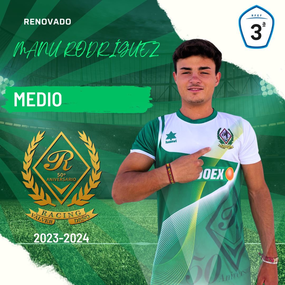 ‼️ 𝐑𝐞𝐧𝐨𝐯𝐚𝐜𝐢𝐨́𝐧  ‼️

Llega el turno de <a href="/manuelrodris11/">manuel_rodriguez🇪🇸</a>  nuestro todoterreno que tras cuajar una gran temporada,seguirá defendiendo nuestra camiseta un año más.

#VolvimosParaQuedarnos
#VamosRacing