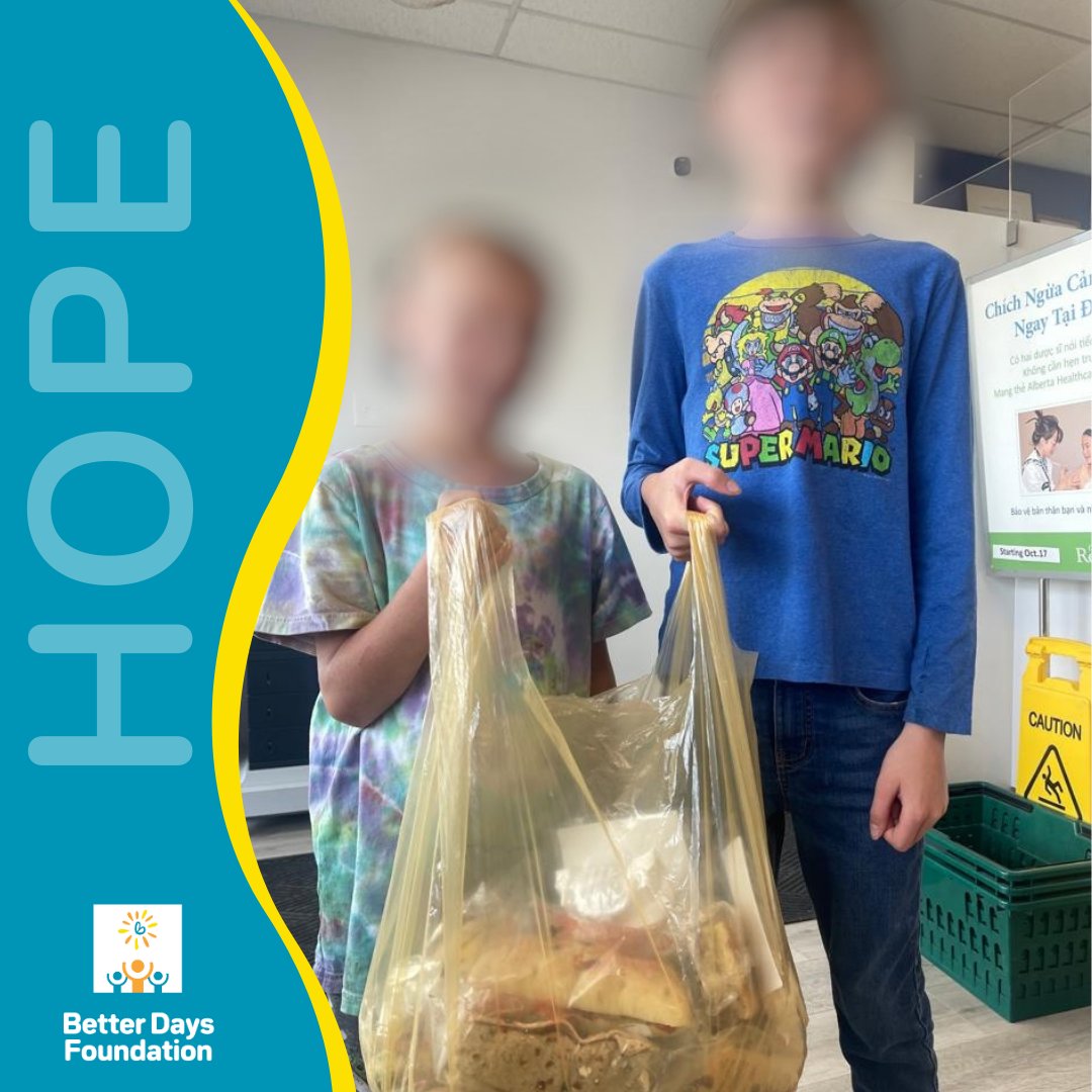 Betterdaysfdn's tweet photo. Along with nourishing food, we aim to deliver hope, compassion and a sense of belonging.
Thank you to @SecondHarvestCA and @StarbucksCanada for their support.
▶️ https://t.co/ywOZvWZy2j
.
.
.
#BetterDaysFoundation #Calgary #YYC #FoodSecurity #Donate #Alberta #MakeADifference https://t.co/CNYzcN3yEQ