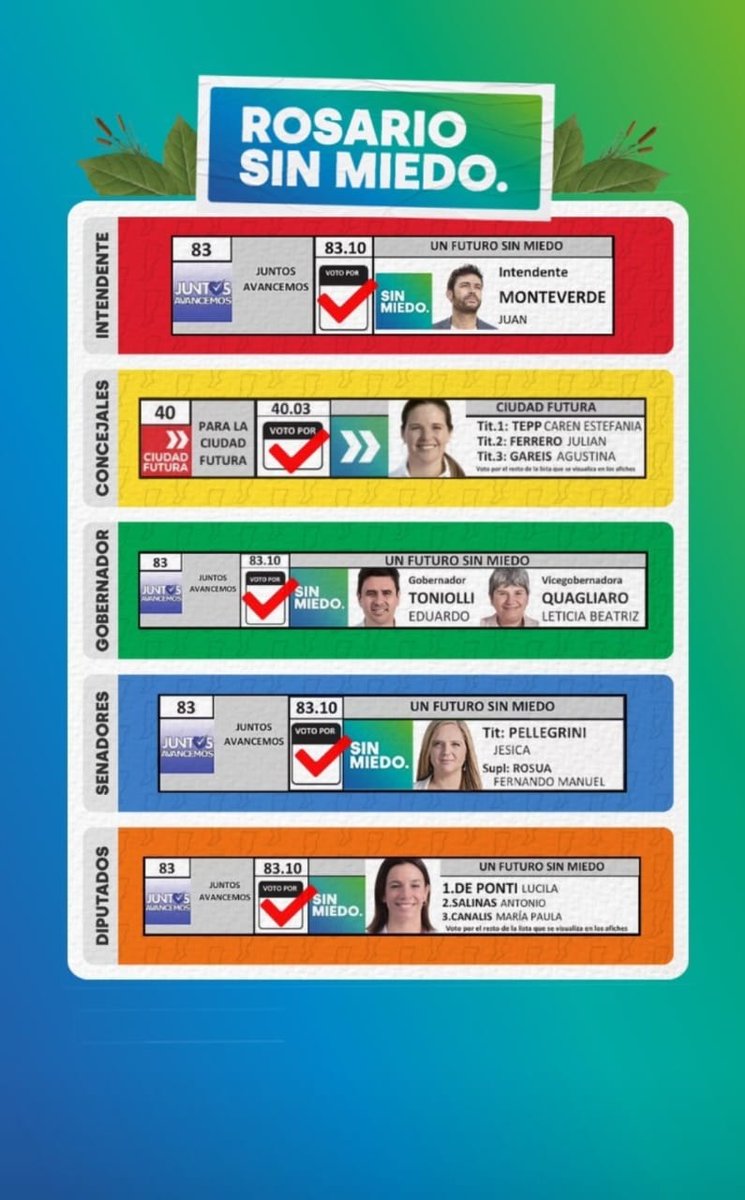 🗳️Este domingo VOTÁ por un Futuro Sin Miedo💚