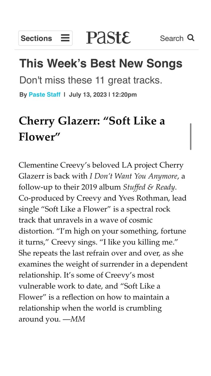 Thank you <a href="/PasteMagazine/">Paste Magazine</a>!!!