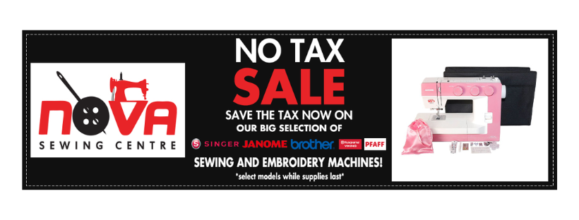 NOVASEWING's tweet photo. Nova Sewing NO TAX SALE - It's Back !!! - https://t.co/aHuLDp6JBP https://t.co/zlma2FjUZj