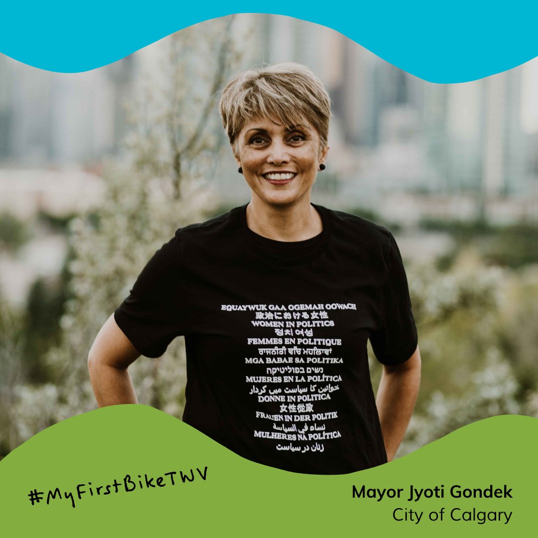 twowheelview's tweet photo. It's time for another round! #Myfirstbikestory !
This time we have Mayor @JyotiGondek sharing her story!
#Twowheelview #yycbike #Myfirstbike https://t.co/bFSwRQrtxi