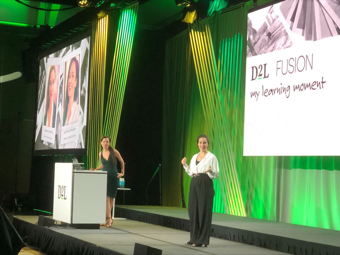 Had such a blast sharing the stage with Kathleen Murphy at #D2LFusion!