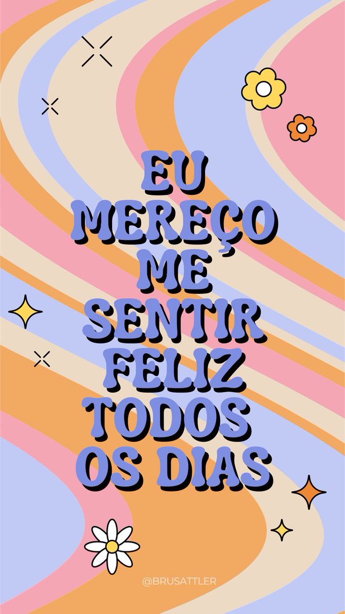 Afirmação do dia! 

Responda: eu mereço ser feliz sempre! 🌼🌺✨🔮