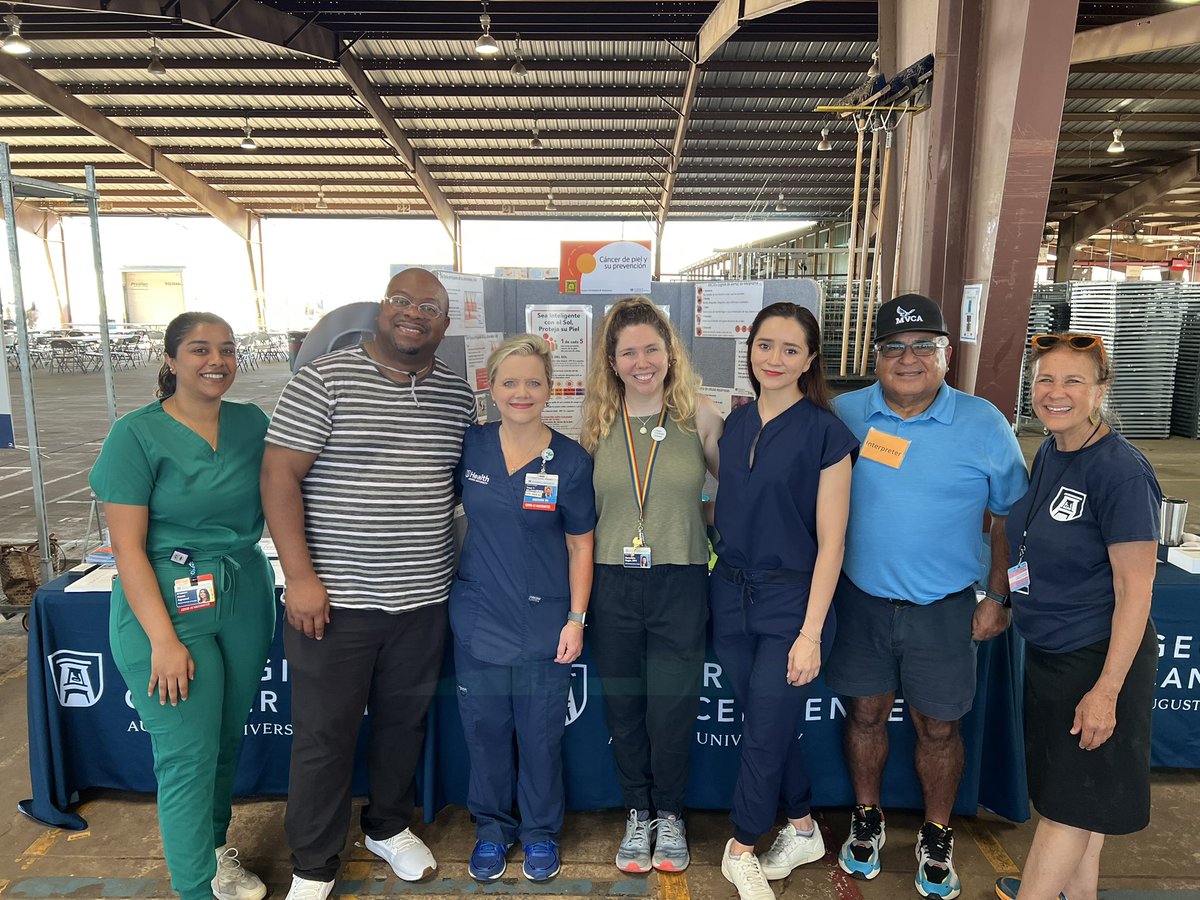 sanntellano's tweet image. Great teamwork today at the Costa Layman Health Fair in Trenton, SC. focus on skin #cancer #screening in the   #Hispanic population through the Teledermatology program! #healthequity #MedTwitter  #publichealth
