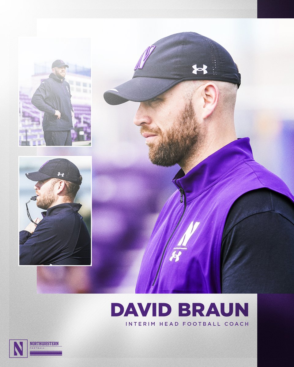 David Braun named Interim Head Football Coach 📰 bit.ly/BraunNUFB