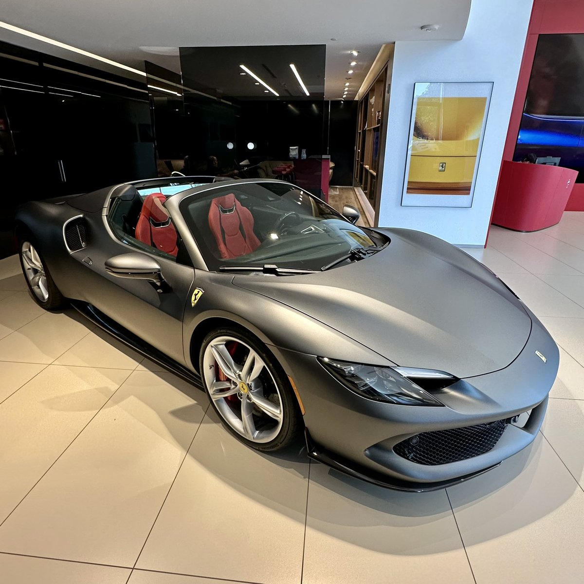 ferraridallas's tweet photo. #FerrariFriday hits different when a new #Ferrari shows up! 🤩 #Ferrari296GTS https://t.co/XrKqNYsrxj