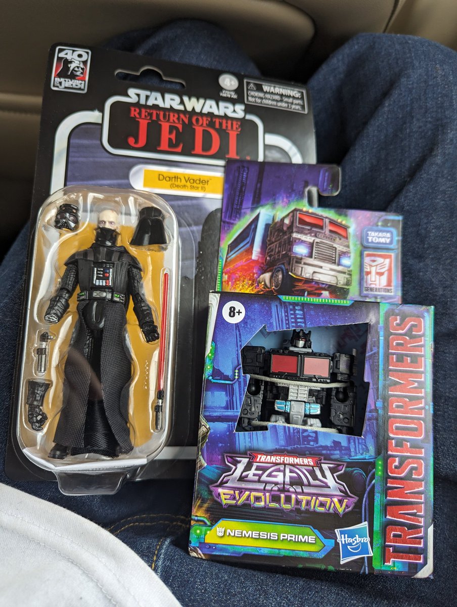 Scored big at the wally world! #Transformers #Maccadam #DarthVader #TheVintageCollection
