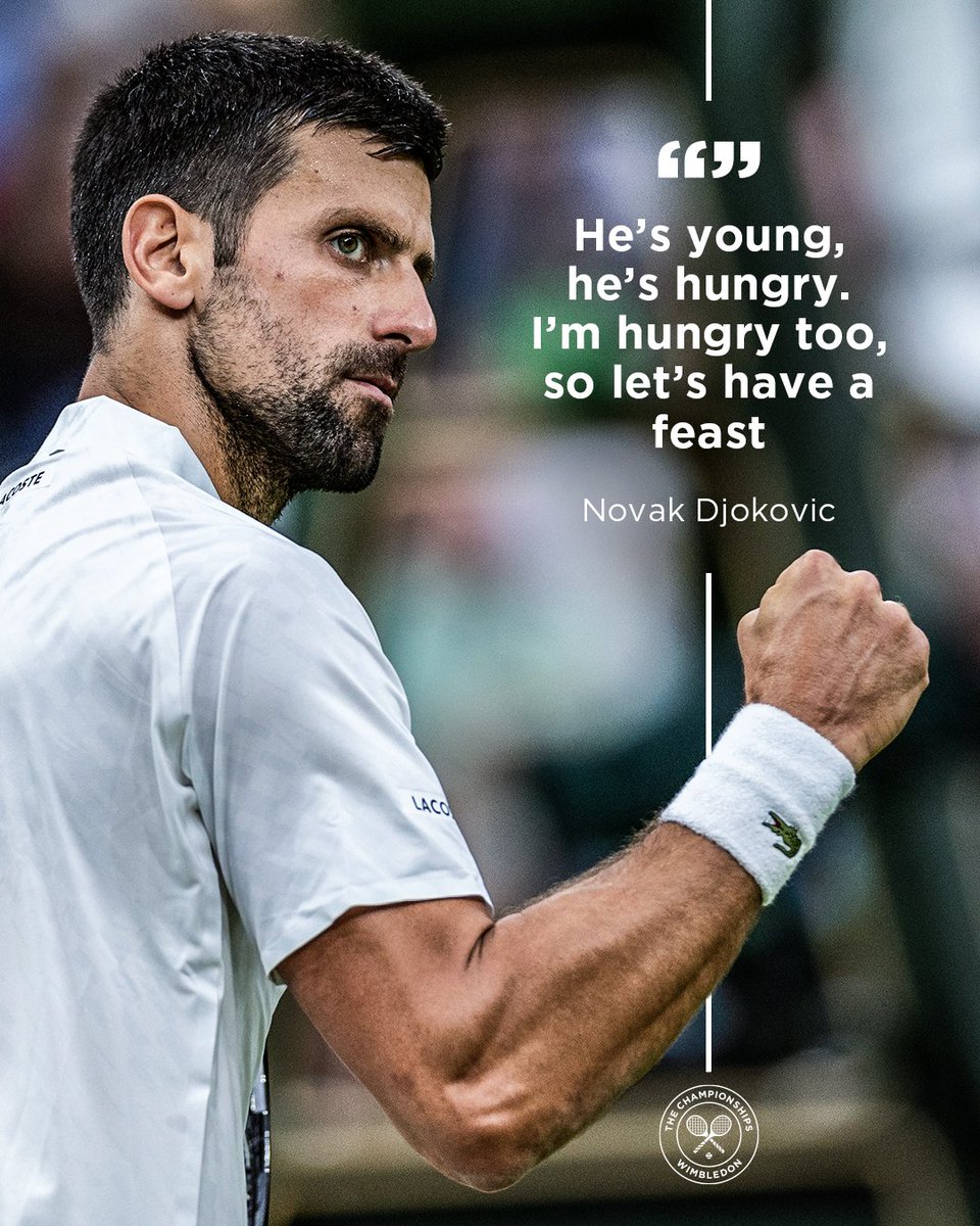 We're hungry for it.

#Wimbledon