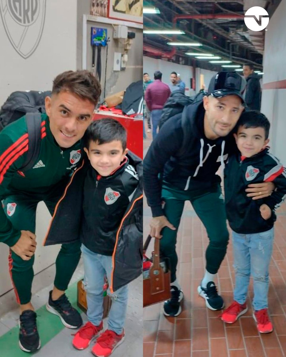 CUMPLIÓ Y CUMPLIRÁ SU SUEÑO ⚪🔴⚪

Santi, pequeño hincha de River, hoy conoció a los jugadores y entrará con ellos mañana cuando el Millonario reciba a Estudiantes de La Plata.
