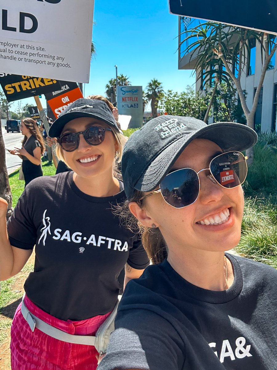SamanthaDockser's tweet photo. tomorrow is my birthday &amp; all I want is for the amptp to give us a fair deal #SagAftraStrong https://t.co/U9buv0Oo6V