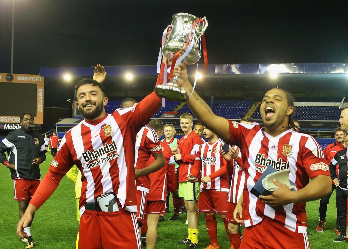 StourbridgeFC's tweet photo. From the third round proper of the FA Cup, winning the senior cup and reaching the play offs…@Lukebenbow1’s seen it all with us, scoring 136 goals in 255 appearances for us 😮‍💨💥 https://t.co/bYCbKYkmQs