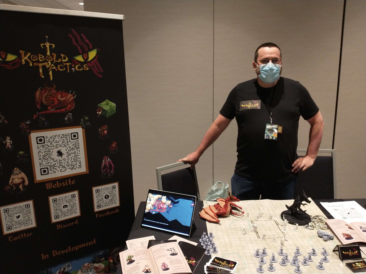 Kobold_Tactics's tweet image. We&apos;re here! Come check out our booth in the indie game room! #MAGWest