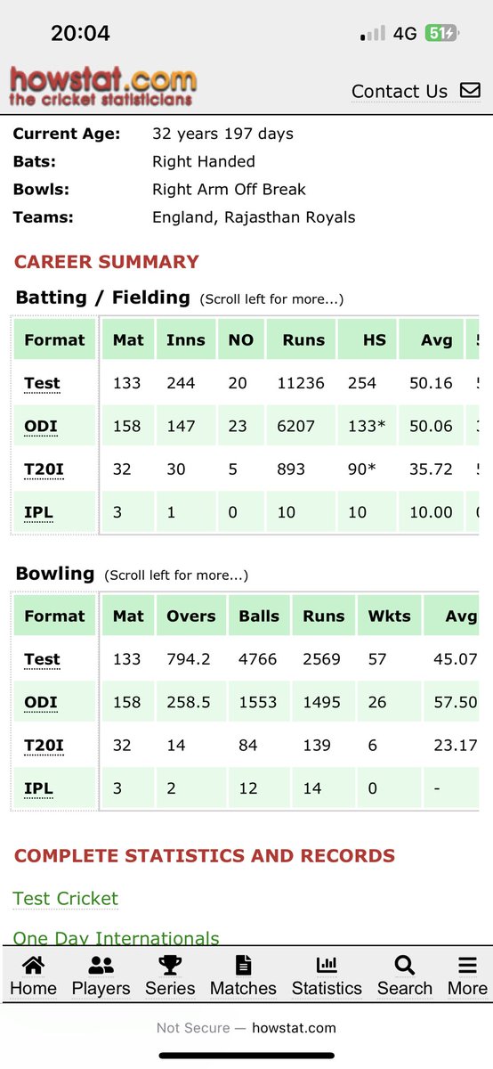 therealpeaman's tweet photo. @bbctms @benstokes38 @norcrosscricket @ZaltzCricket @BBCSounds @BBCSport @bbc5live @5liveSport Could you not argue that @root66, with a positive batting to bowling average of 5.09 is better than Stokes (4.42)? Botham is 5.15 and this is post is tongue in cheek. https://t.co/NixHInXQiZ