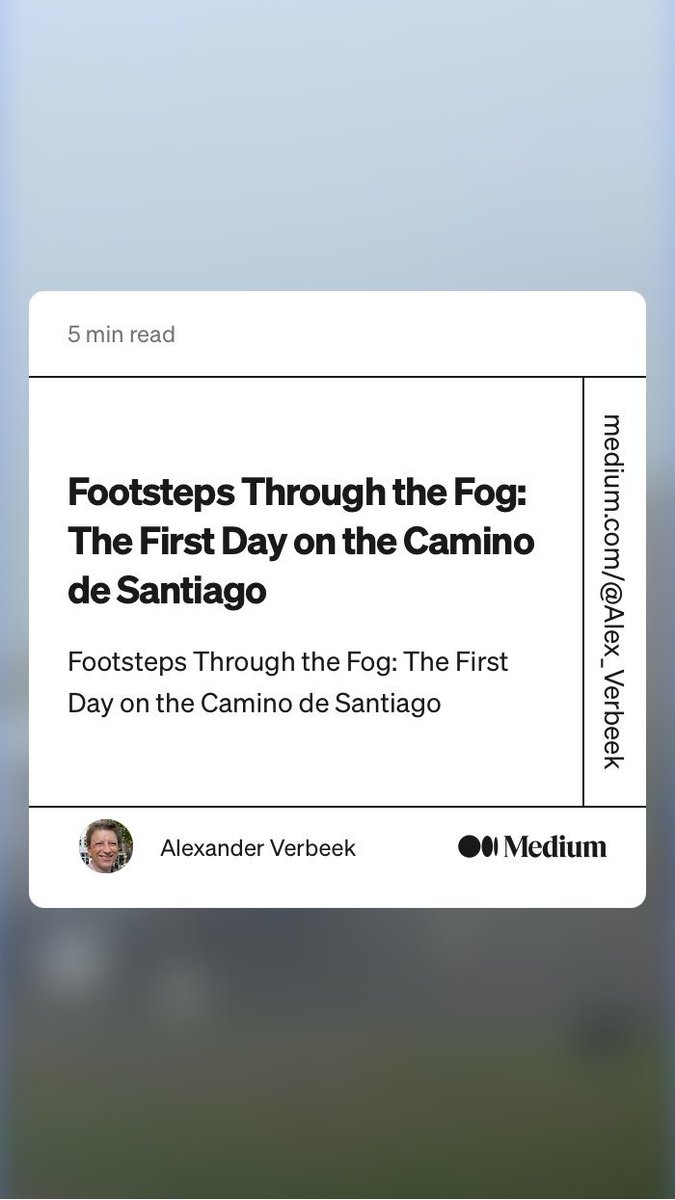 “Footsteps Through the Fog: The First Day on the Camino de Santiago” by Alexander Verbeek

https://t.co/P3Lpbvbi0e https://t.co/2An5J3TNkr