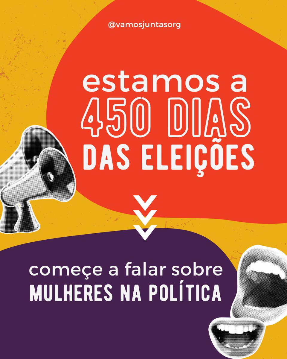 🗓 No dia 6 de Outubro de 2024, teremos eleições! Por aqui já estamos em clima de contagem regressiva, e afirmamos: o trabalho por mulheres eleitas em 2024 começa em 2023! Faça parte dessa mudança: fortaleça a luta por igualdade de gênero desde agora, até as urnas