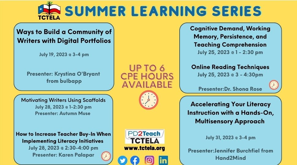 Don't miss this opportunity from <a href="/TCTELA/">TCTELA est. 1965</a>
docs.google.com/document/d/1m_…