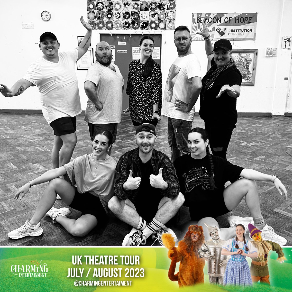 First week of ‘The Wizard of Oz’ rehearsals, for our Summer Panto completed ✔️✅🌈👠🦁🤖☀️ #charmingentertainment