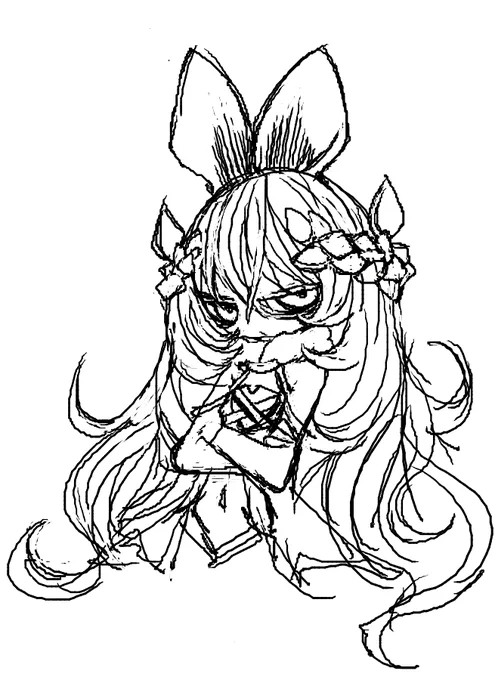 お絵描きチャットで蟲惑魔ちゃんたちを描きました