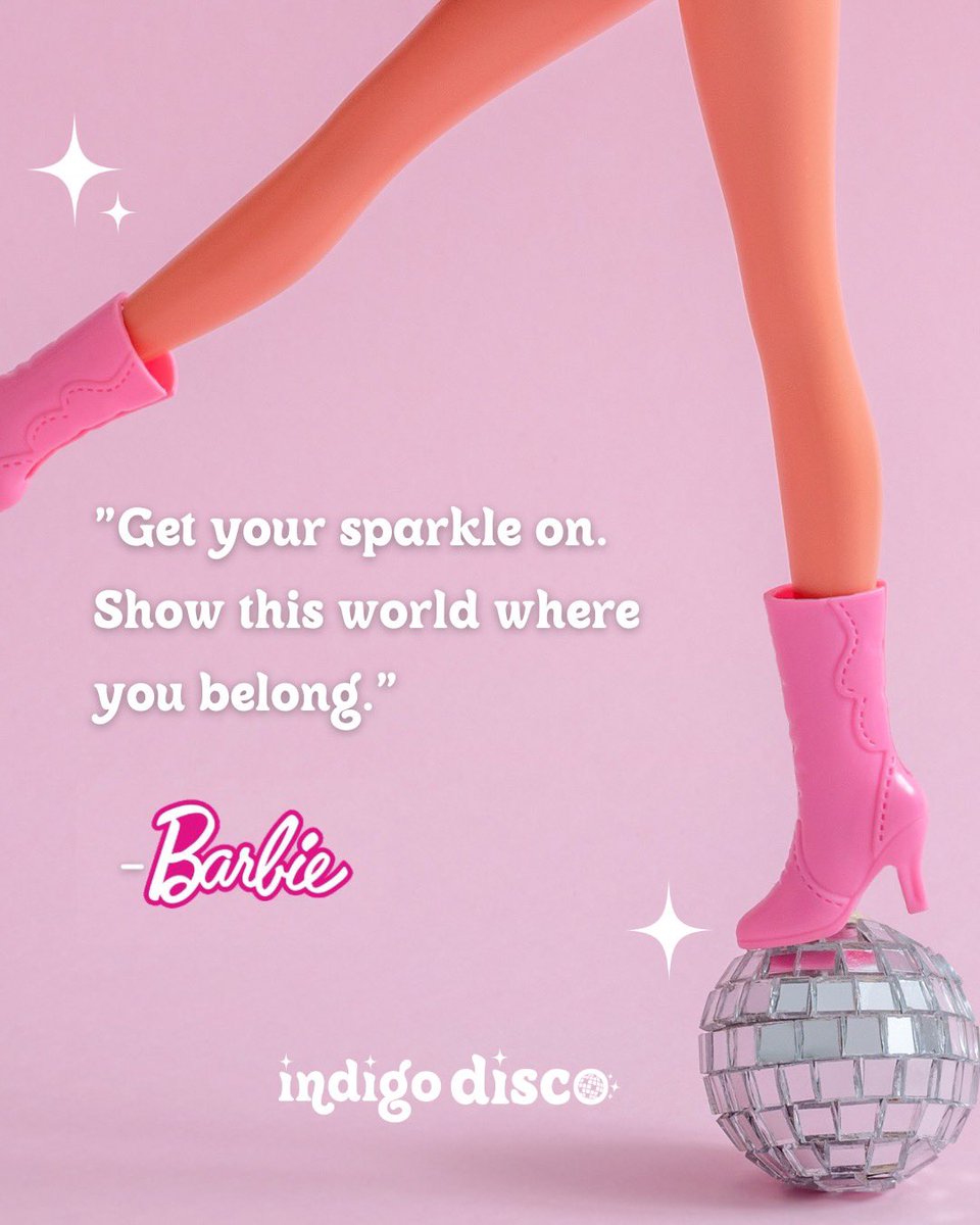 indigo_disco's tweet photo. I don't make the rules, what Barbie says, goes. We are living in a Barbie world afterall. 💗 

#Barbie  #girlpower #indigodisco https://t.co/zyt417GzSy