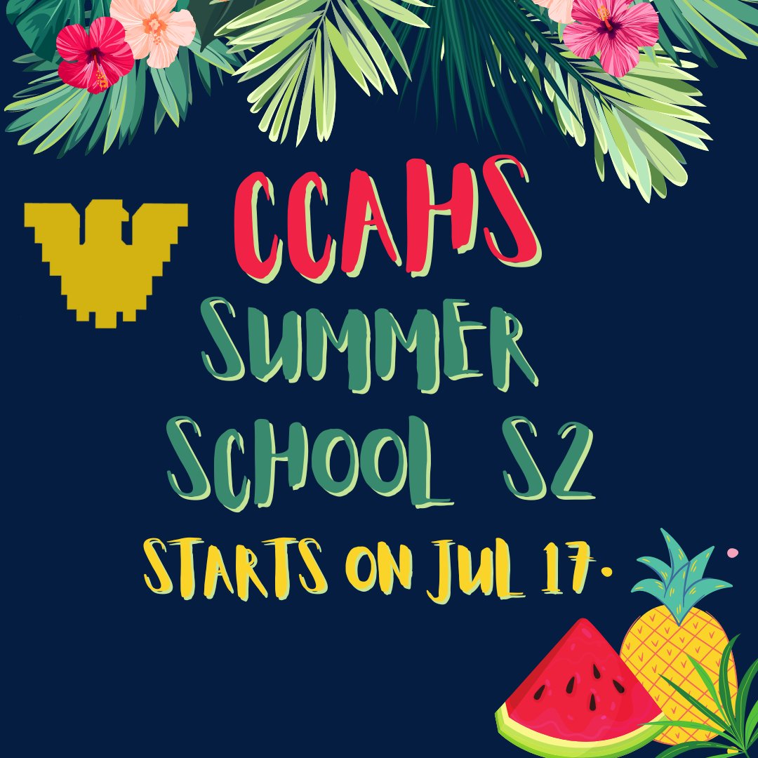 aztecwaterman's tweet photo. #CCAHS  La sesión 2 de la escuela de verano comienza el 17 de julio! https://t.co/x9pfSQvTz7