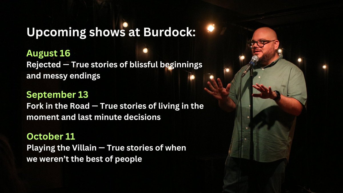 Replay Storytelling (@replaystories) on Twitter photo ✨Submit a true story for an upcoming edition of Replay <a href="/BurdockBrewery/">Burdock</a>!
First-time storytellers are encouraged! We'll workshop your story with you to help you get it ready for the stage.
👉 Submit here: replaystorytelling.com/tellastory/
<a href="/paulaflalo/">Paul Aflalo</a> <a href="/emilyrpoulin/">Emily Poulin (they/them)</a> <a href="/VictoriaLaberge/">Victoria Laberge</a> ✨Submit a true story for an upcoming edition of Replay <a href="/BurdockBrewery/">Burdock</a>!
First-time storytellers are encouraged! We'll workshop your story with you to help you get it ready for the stage.
👉 Submit here: replaystorytelling.com/tellastory/
<a href="/paulaflalo/">Paul Aflalo</a> <a href="/emilyrpoulin/">Emily Poulin (they/them)</a> <a href="/VictoriaLaberge/">Victoria Laberge</a>