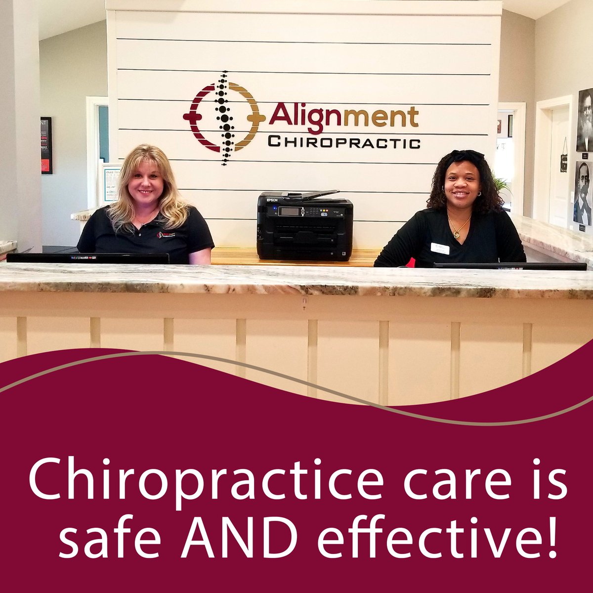 AlignmentChiro's tweet photo. One of the most frequently asked questions about chiropractic care is, "Is it safe?" The answer is YES! Chiropractic care is safe and effective.
#alignmentchiropractic #chiropractor #alignment #alignyourspine #alignyourhealth #alignyourlife #doctorofchiropractic #summerville https://t.co/63pnF3FFGI