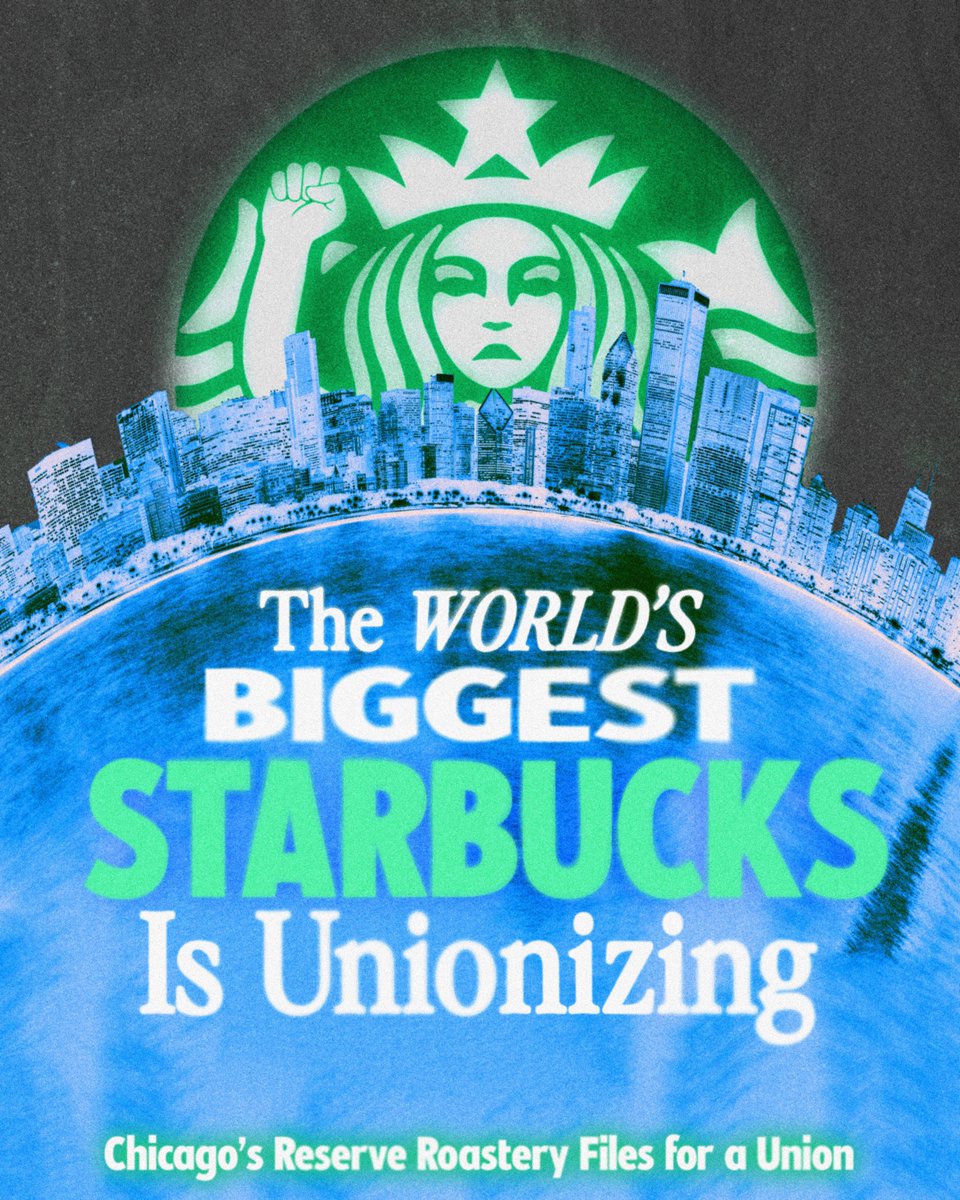 The Chicago Roastery, which employs 200+ Starbucks partners, aim to join the over 8,000 union workers who are fighting for change on the job.

Reserve Roasteries are the company's flagship stores - yet, partners there experience similar problems to partners around the country.