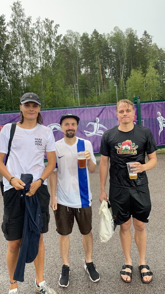 Tänään saatiin vesisade ja mitalisade Leppävaarassa