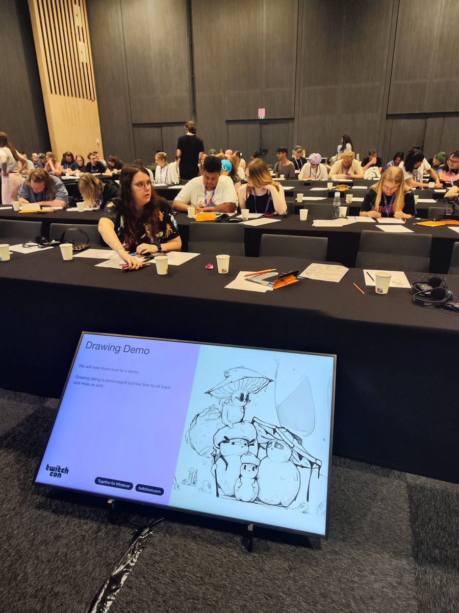Tobias_Create's tweet photo. It’s almost been a week since I hosted my workshop at Twitch Con Paris with @syfrenne and I’m still so excited about it. 

It was an absolute joy being able to share my love for mushroom characters. 

Can’t wait for the next one 🍄 https://t.co/kC6HlHRr30