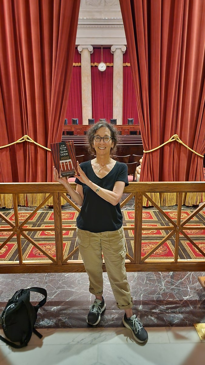 GochmanLisa's tweet photo. @savranly I published my first book at age 64. "At the Altar of the Appellate Gods: Arguing before the US Supreme Court (a memoir)" (Indiana University Press 2022). It's never too late to write that book or to feel accomplished! https://t.co/v0mLp6jxL8