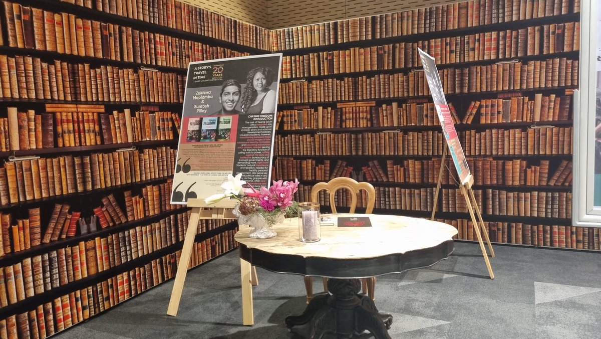 MRF_Africa's tweet photo. We kicked off the festivities with a book exhibition celebrating the literary contributions of MRF scholars and founders. The MRF is an organisation that embraces a diversity of disciplines and as such we have a growing community of impressive writers in our alumni. https://t.co/IajN924KYC