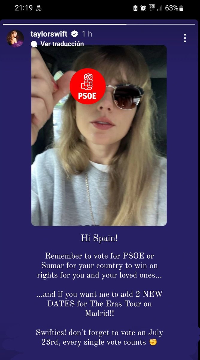 Taylor ha vuelto a hablar