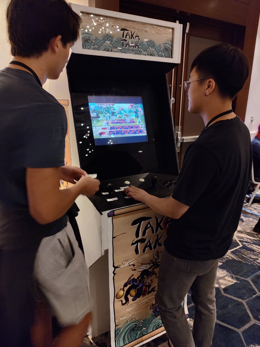HERE AT #MAGWEST ❤️ Come check out our rhythm game, Taka Taka!